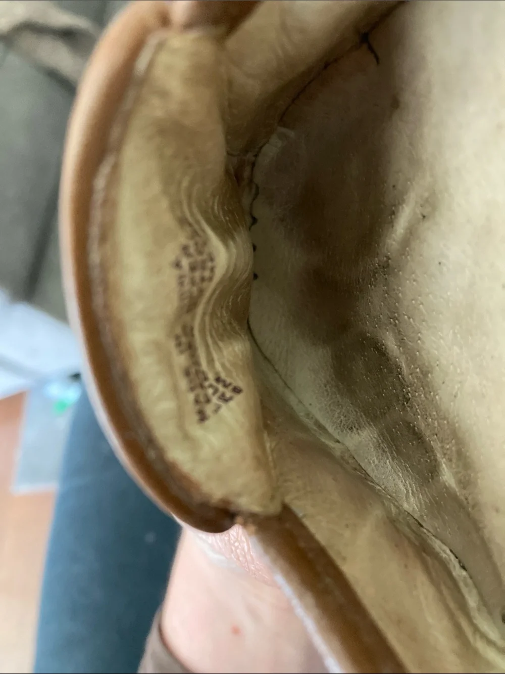 Michael Kors Tan Leather MK Logo Ballet Flats Sz 8